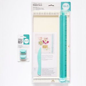 NEW WE R MEMORY KEEPERS TRIM & SCORE Board + REFILL Pack BUNDLE